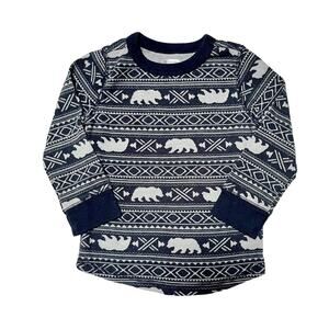 Old Navy Thermal Polar Bear Shirt Size 18-24m